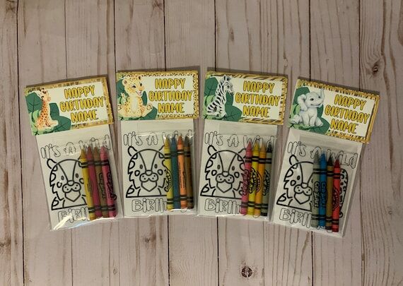 Wild One Themed Mini Coloring Books, Party Fa...