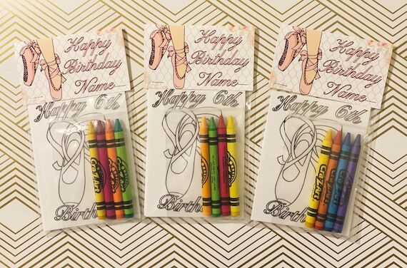 Ballerina Party Mini Coloring Books, Party Fa...