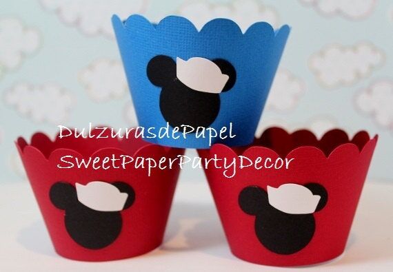 Mickey Mouse Party Cupcake Wrappers Mickey Na...