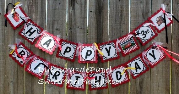 Cars Favor Party Banner -Disney Cars Banner, ...