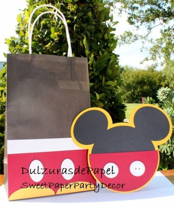 Mickey Mouse - Favor Bag - Goodie Bag - Candy...