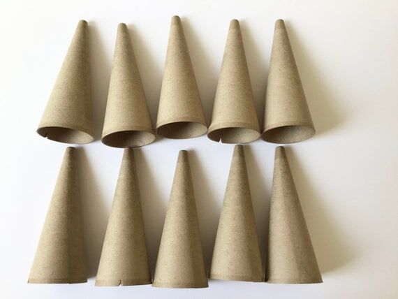 10 Cardboard Cones for Crafts...