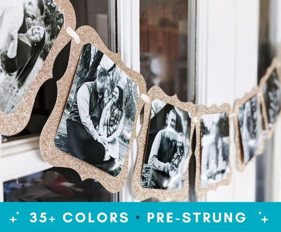 Pre-strung Photo Banner: Ready-to-hang Bridal...