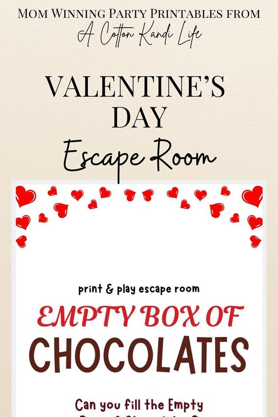Valentine's Day Escape Room | Empty Box of Ch...