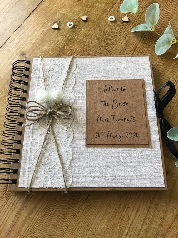 Personalised Letters to Bride Album, Wedding ...