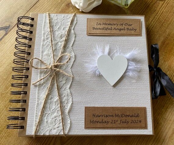 Personalised Angel Baby Memorial Album: Infan...