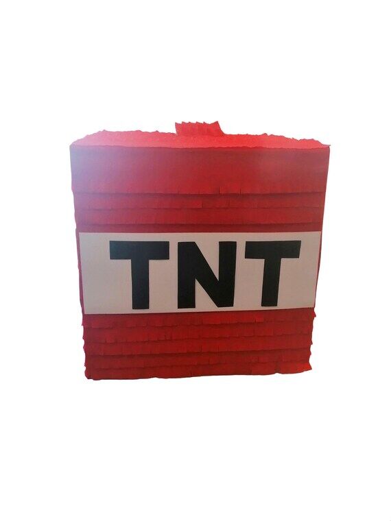 TNT Pinata-Red Cube Pinata Great to design yo...