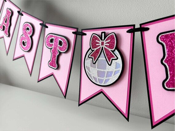 Disco Cowgirl Bachelorette Party Bridal Banne...