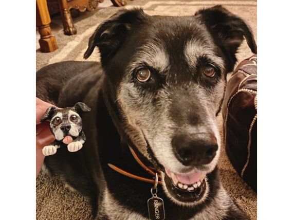 Custom Pet Sculpture: Handmade Clay Peekaboo ...