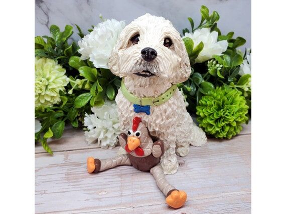 Custom Pet Memorial Sculpture: Handmade Polym...