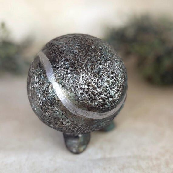 Antique Green and Silver Tennis Ball Pet Memo...
