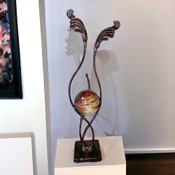 Handmade Sunset Pet Cremation Urn with Wings,...