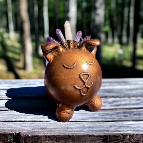 Amethyst and Rose Quartz Crown Dog Cremation ...