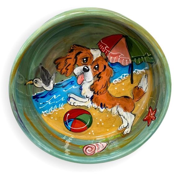 Cavalier King Charles Bowl / Dog Bowl / Custo...