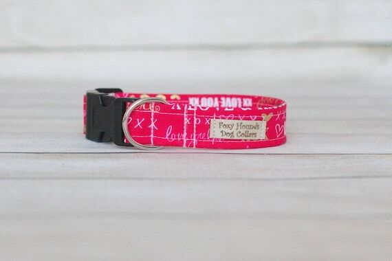 Puppy Love Dog Collar, Pet Supplies, Handmade...