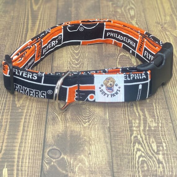 Philadelphia Flyers Dog Collar, NHL Hockey Fa...
