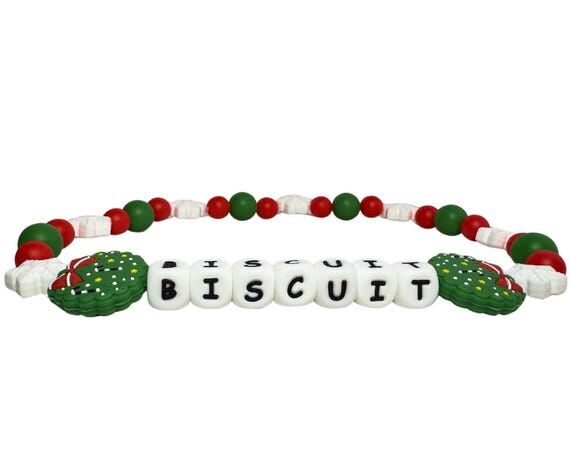 Personalized Beaded Dog Collar Necklace, Chri...