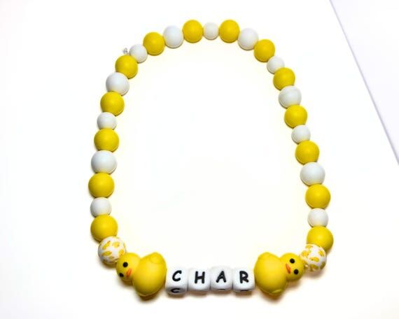 Personalized Beaded Dog Collar Necklace, Yell...