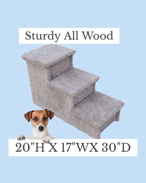 Dog Stairs 20"H (No Social Media) 17"W (No Social Media) 30"D,...