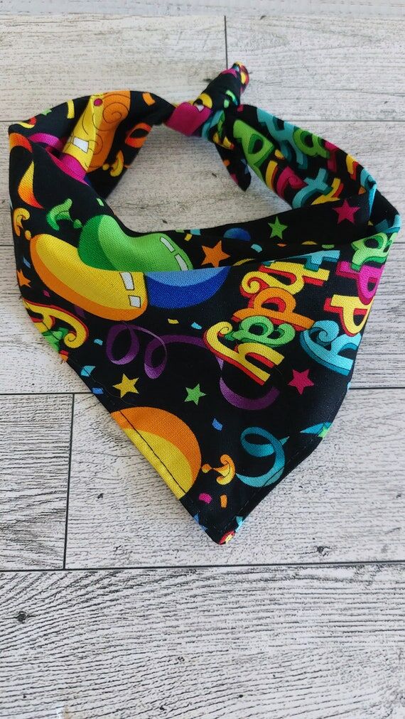 Birthday Dog Bandana | Happy Birthday Pet Ban...