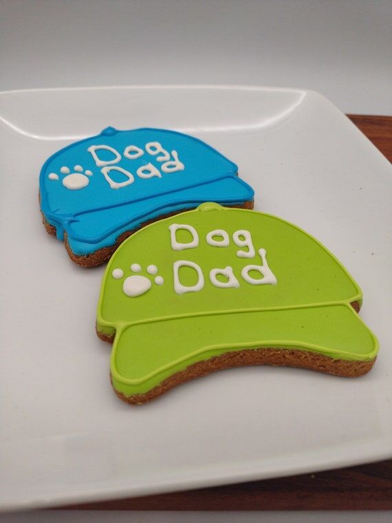 Dog Dad cookies, Gourmet Pet Treat, Dog Dad T...