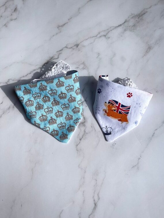 Tie on custom pet bandana | Jubilee | Royal...