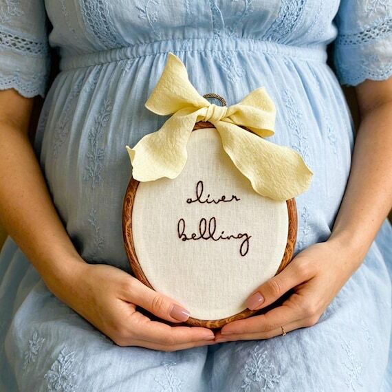 Custom Baby Name Announcement Sign, Personali...