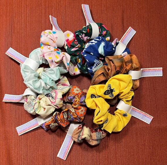 Handmade Patterned Scrunchies: Custom Fabric ...