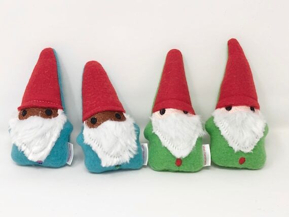 Catnip Gnome Toy: Handmade Vegan Cat Gift...