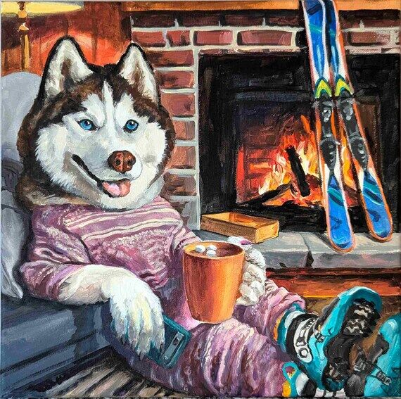 Custom Dog Portrait: Original Pet Memorial Pa...
