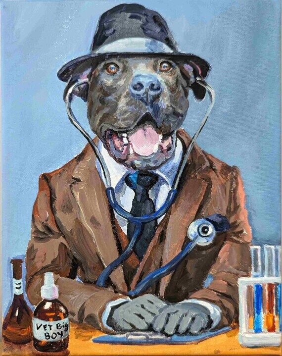 Custom Pet Portrait: Original Dog Art, Unique...