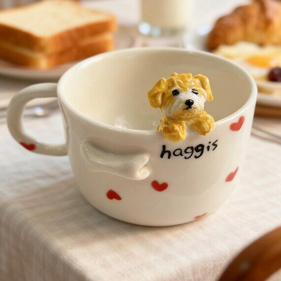 Custom Pet Mug - Hand Sculpted Clay Pet Sculp...
