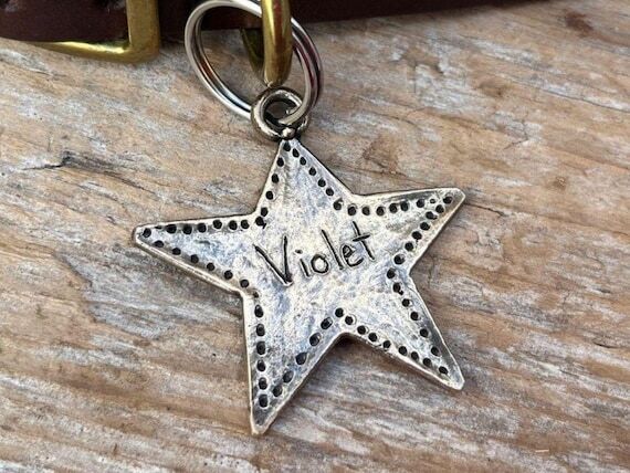 Star Pet ID tag - Personalized Dog Collar Tag...