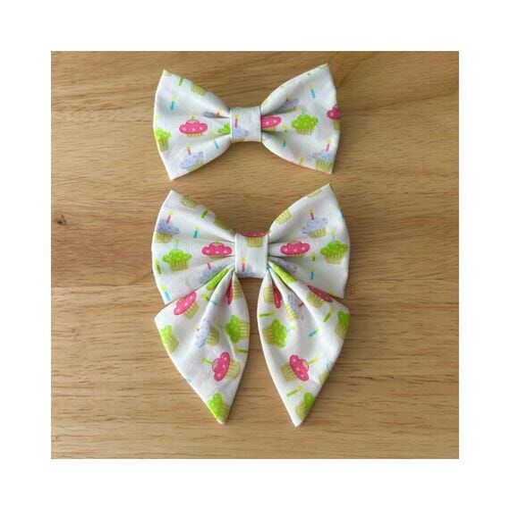 BIRTHDAY CUPCAKES bow tie and sailor bow for ...