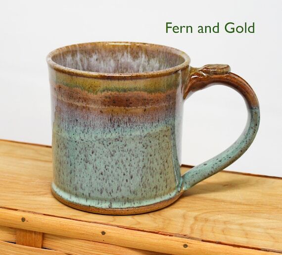 Handmade Stoneware Coffee Mug: Earthy Glaze, ...