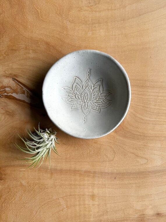 Ring Dish, Trinket Dish, Friend Gift, White L...