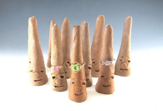 Ring Holder/Pottery Jewelry Organizer/Small R...