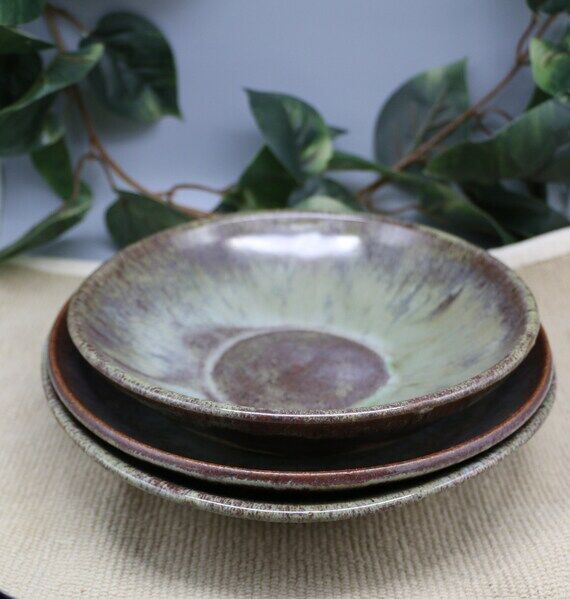 Handmade stoneware pasta bowls. Can mix and m...