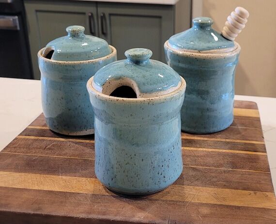 Honey Pots handmade ceramic pottery...