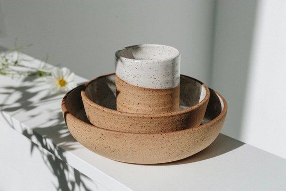 Dinnerware Set / Pottery Dinnerware / Ceramic...