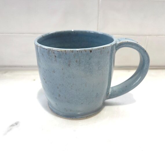 Soft Blue 14 oz. Mug ~ Handmade Stoneware...