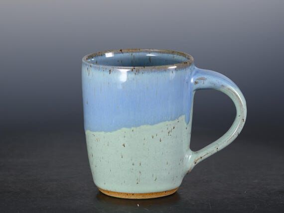 Mug 10 oz, Handmade Pottery Ceramic Mug, Hand...