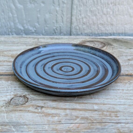 Denim Blue Soap Dish, Handmade Ceramic Soap H...