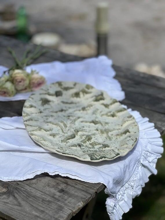 Handmade Ceramic Serving Plate 36cm | Rustic ...