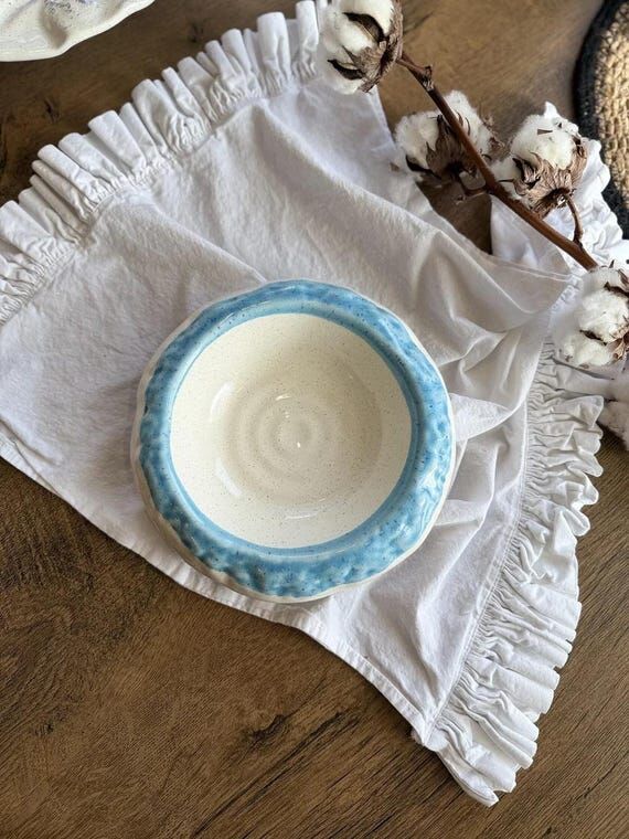 Ukrainian Handmade Coral Ceramic Square Plate...