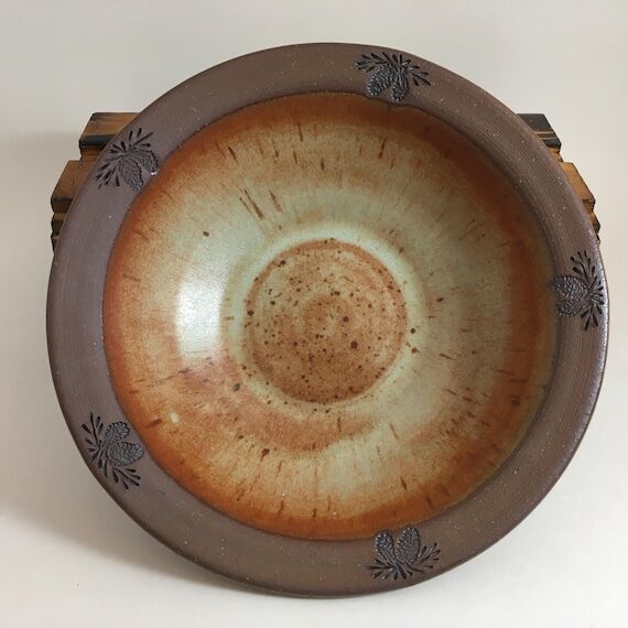 Pottery Bowl, Ceramic Salad Bowl, Stoneware B...