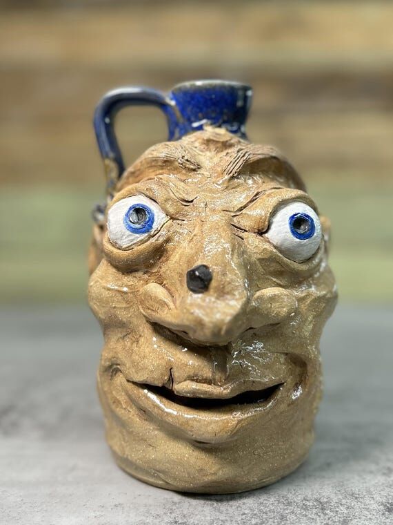 Ugly Face Jug "Floyd" handmade scul...