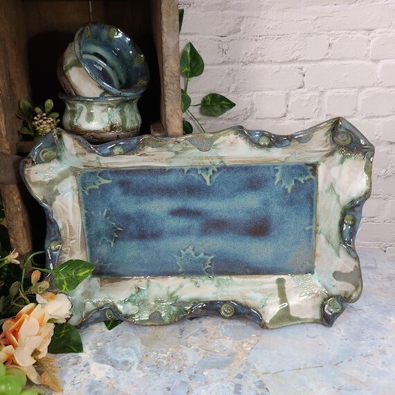 Ceramic Platter, Handmade Platter, Serving Tr...