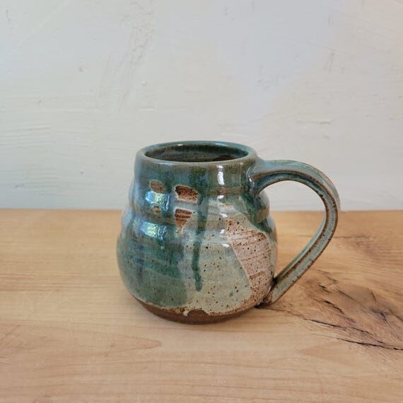 Ceramic Coffee Mug Handmade, Stoneware in Gre...