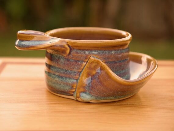Soup and Cracker Bowl in Opal Glaze...